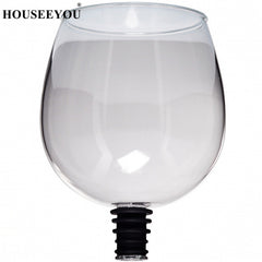 HOUSEEYOU Creative Red Wine Champagne Glass Cup with Silicone Seal